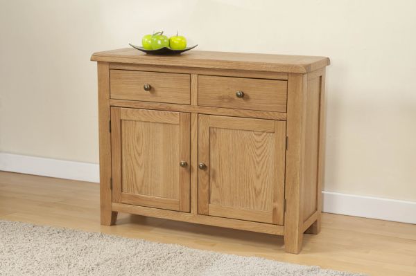 Shrewsbury 2 Door Sideboard - L35 x W96 x H77 cm - Oak