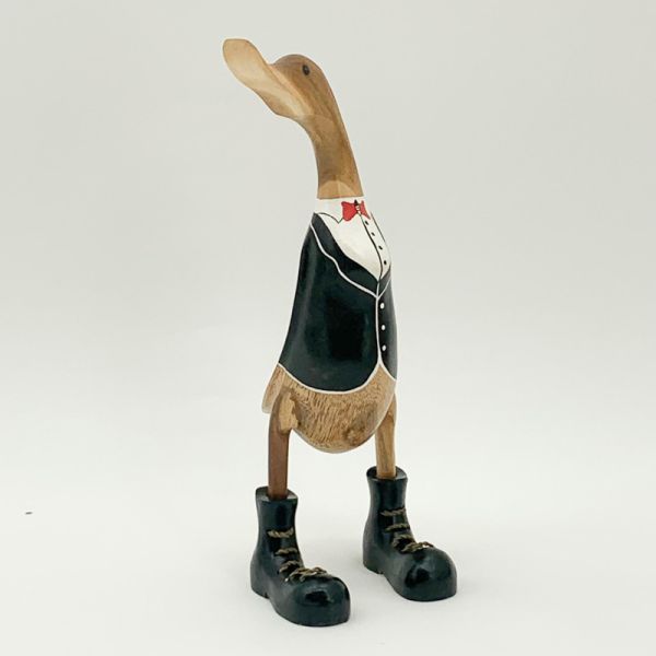 Butler Outfit Duck Ornament - L15 x W15 x H45 cm