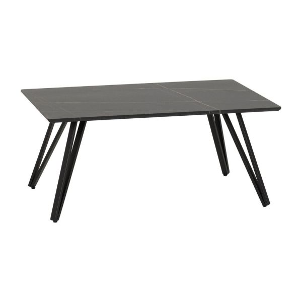 Marlow Coffee Table - L50 x W100 x H45 cm - Black Marble Effect