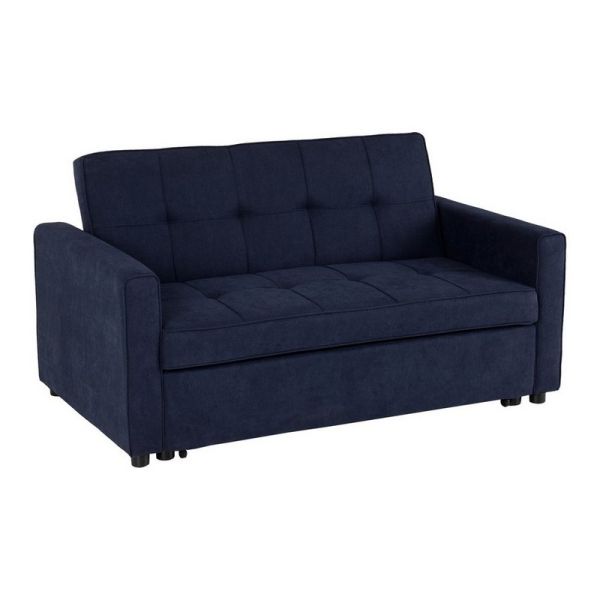 Astoria Sofa Bed - L97 x W162.5 x H90 cm - Navy Blue Fabric