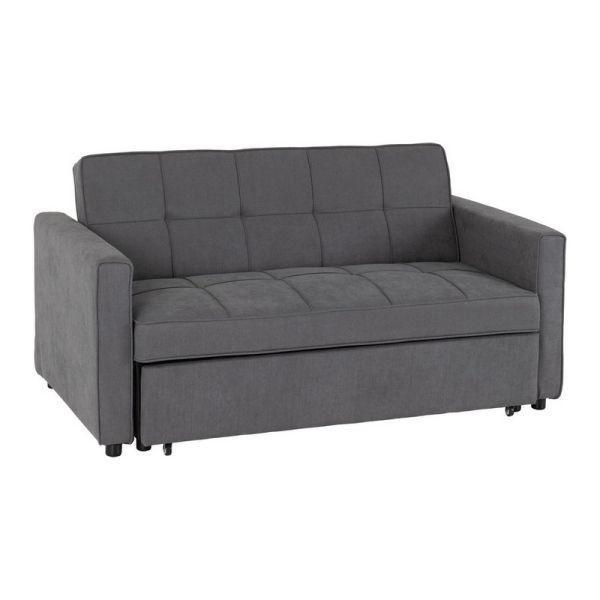 Astoria Sofa Bed - L97 x W162.5 x H90 cm - Dark Grey Fabric