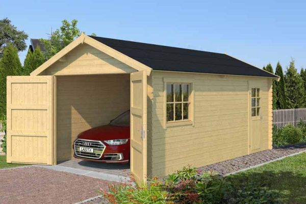 Dillon 540-Log Cabin, Wooden Garden Room, Timber Summerhouse, Home Office - L339.9 x W580 x H273.6 cm
