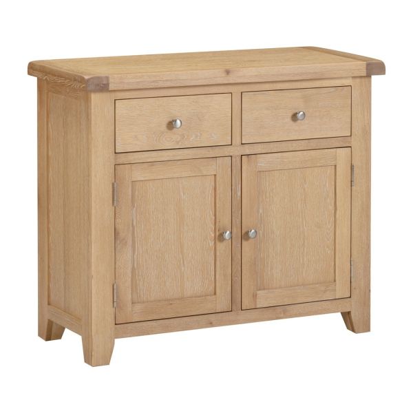Windsor 2 Door 2 Drawer Sideboard - L40 x W97 x H81.5 cm - Natural Oak
