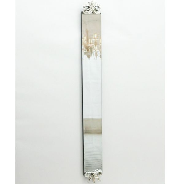 Decorative Wall Mirror - L3 x W13 x H109 cm - Silver