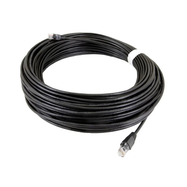 Pre-Cut 40m Cat5E UTP Outdoor Ethernet Network Cable - Black