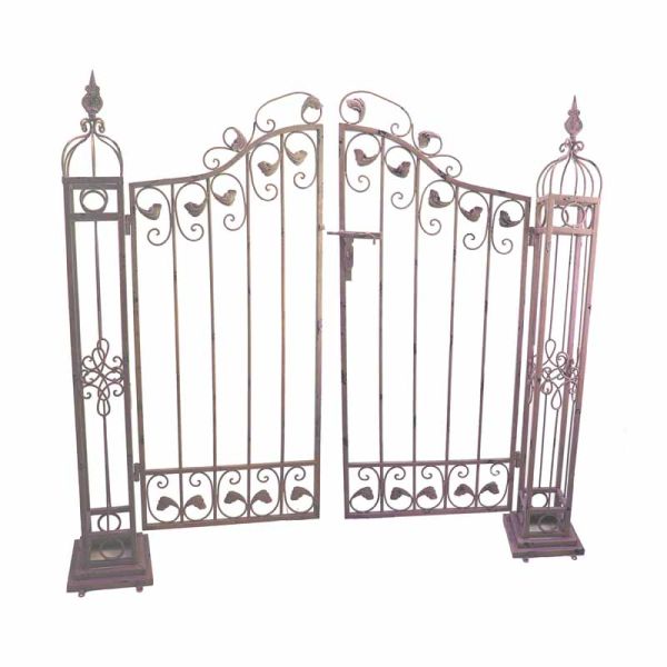 Ornamental Gates - L144 x W28 x H136 cm - Rusty