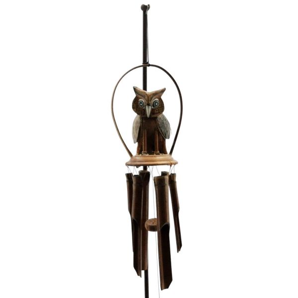 Owl Garden Windchime - L17 x W35 x H58 cm