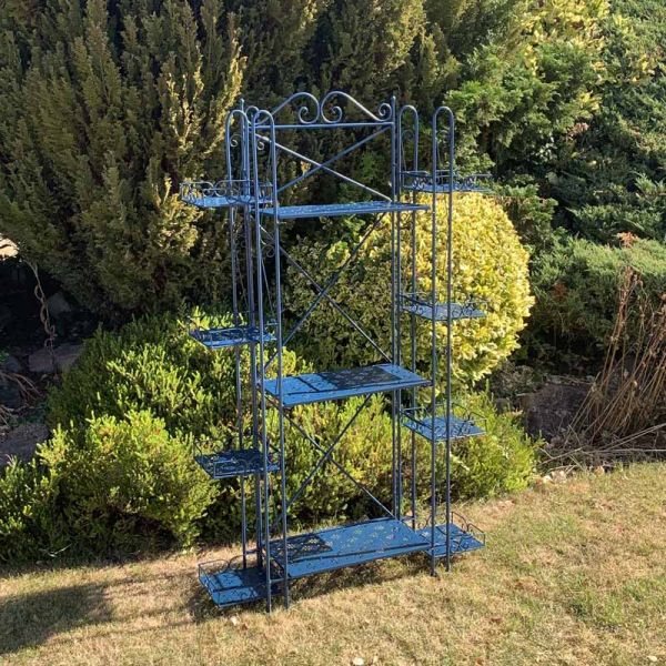 Shelf Unit - Metal - L27 x W90 x H150 cm - Blue