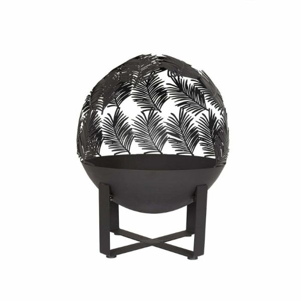 Black Forest Fire Globe - Iron/Steel - L50 x W50 x H63 cm - Black