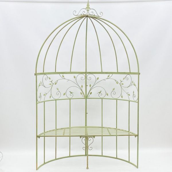 Garden Arbour Bench - L59 x W138 x H217 cm - Leaf Green