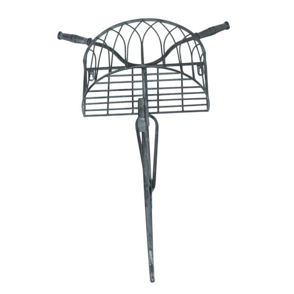 Bicycle Planter - L30 x W30 x H89 cm - White