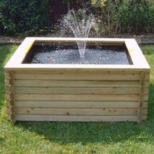 120 Gallon Square Pool - Timber - L122 x W122 x H50.8 cm