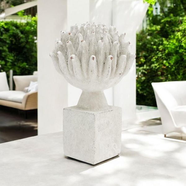 Decorative Garden Flower Ornament - Resin - L17 x W17 x H27 cm