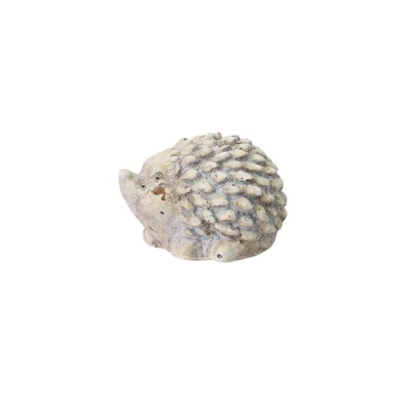 Hedgehog Ornament - L10 x W8 x H7 cm - Cream Cement