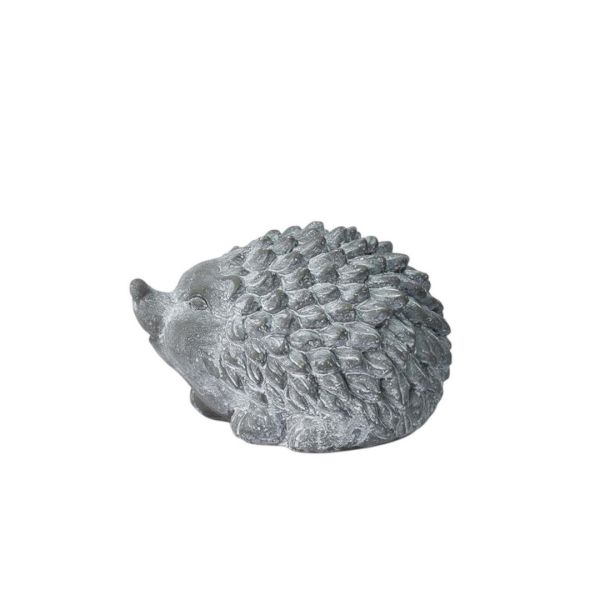 Hedgehog Ornament - L21 x W17 x H13 cm - Grey Cement