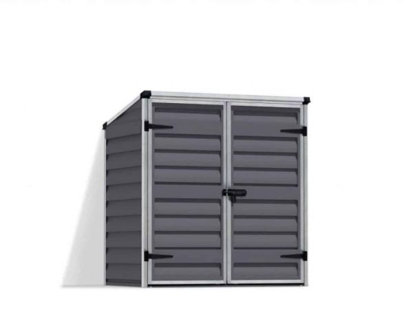 Voyager Shed Dark Polycarbonate - L90 x W139.2 x H146.5 - Dark Grey