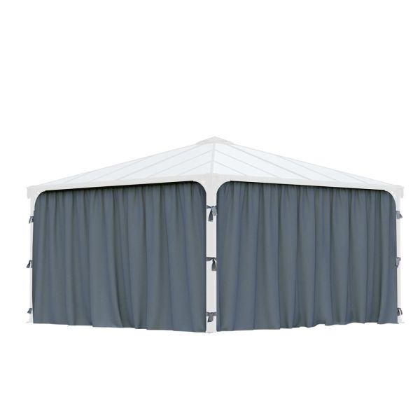 Palermo Curtain Set Square Gazebo 4X - L436 x W436 x H217 cm (Gazebo Not Included)