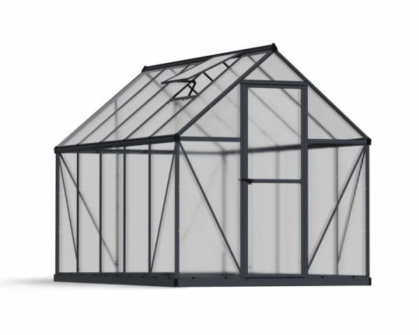 Greenhouse Mythos 6 x 10 - Polycarbonate - L306 x W185 x H208 cm - Grey