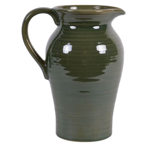 Laura Ashley Harriston Jug - Stoneware - L15 x W19.5 x H24 cm - Green