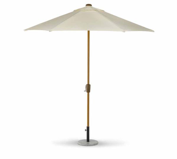 Woodlook Crank and Tilt Parasol - Aluminium/Polyester - L250 x W250 x H225 cm - Ivory