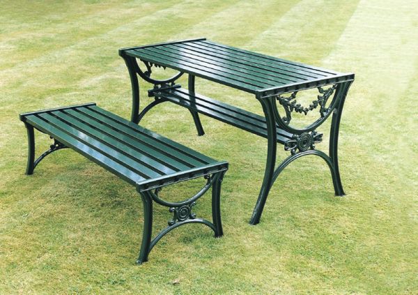 Edwardian Table British Made, High Quality Cast Aluminium Garden Furniture - Wide Choice of Colours and Finishes Available