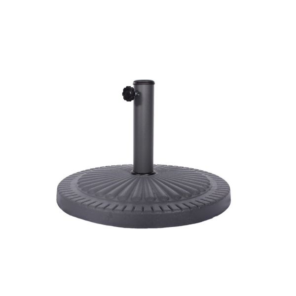 14kg Poly Resin Base - H33 x W49 x L49 cm - Charcoal