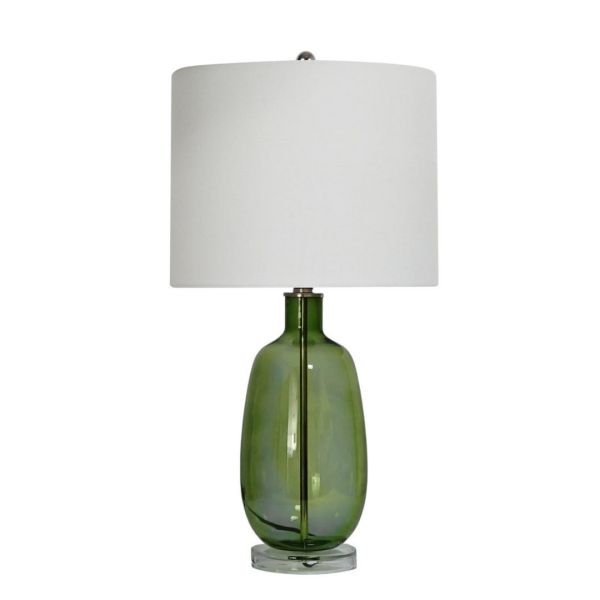 Table Lamp - Ceramic - L28 x W28 x H24 cm - White/Green