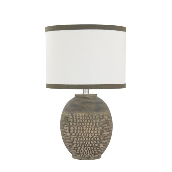 Table Lamp - Ceramic - L28 x W28 x H24 cm - Brown