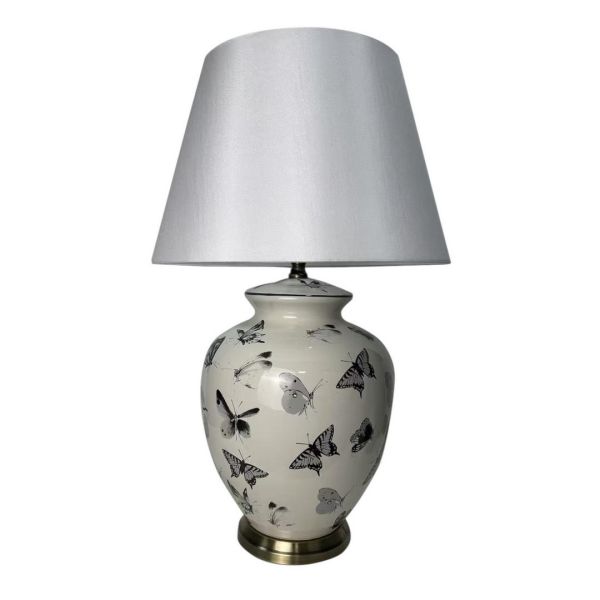 Lamp and Shade - Ceramic - L28 x W28 x H51 cm