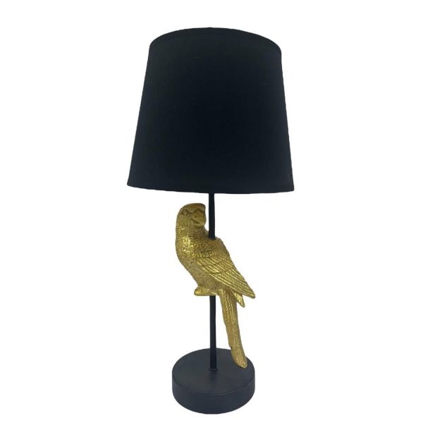 9 Inch Black Shade Table Lamp - L22 x W22 x H47 cm