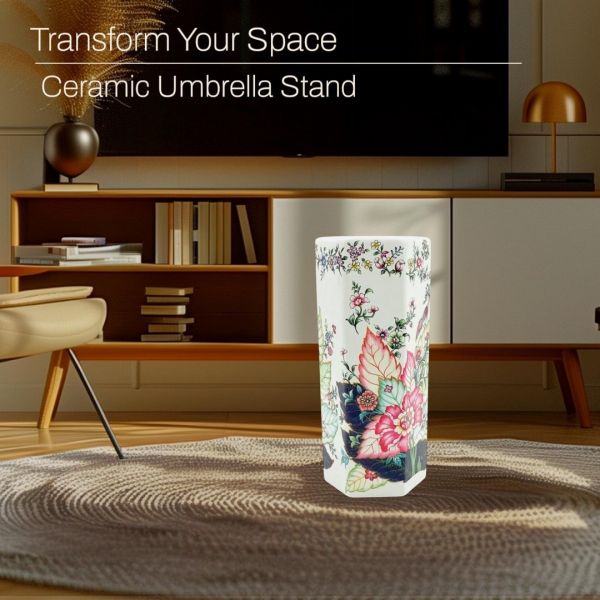 18 Inch Hex Umbrella Stand - L20 x W20 x H46 cm