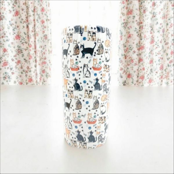 18 Inch Round Assorted Cats Umbrella Stands - L20 x W20 x H46 cm