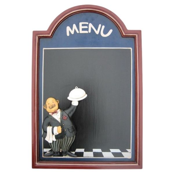 Waiter Menu Blackboard - L3 x W40 x H60 cm