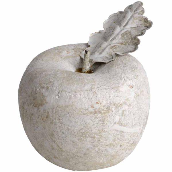 Apple (Small) - Stone - L12 x W12 x H11 cm - Cream