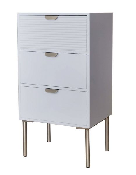 Chest of Drawer - Wood - L30 x W40 x H75 cm - White