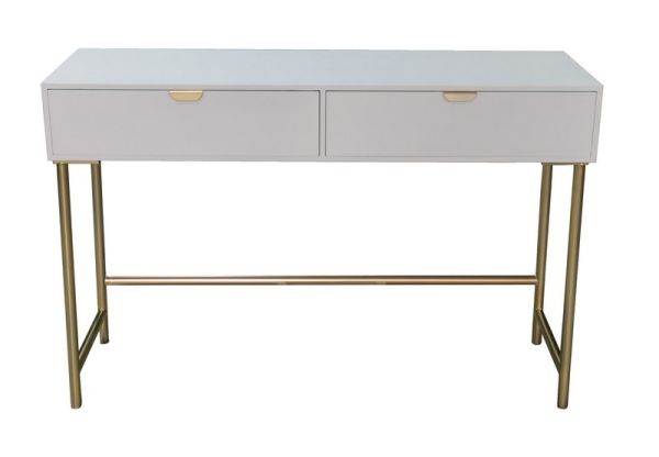 2 Drawer Bedside Table - Wood - L40 x W120 x H76 cm - White
