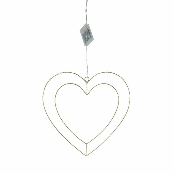 Christmas Decorative LED Light Tree - Metal/Wire Lead - L34 x W1 x H32 cm - Black