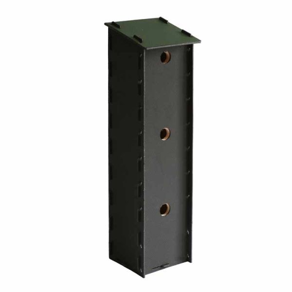 Eco Sparrow Tower - Recycled LDPE Plastic/Wood - L17 x W17 x H65 cm