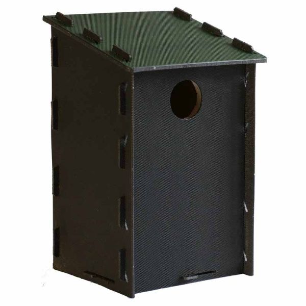 Eco Starling Nest Box - Recycled LDPE Plastic/Wood - L18 x W20 x H35 cm