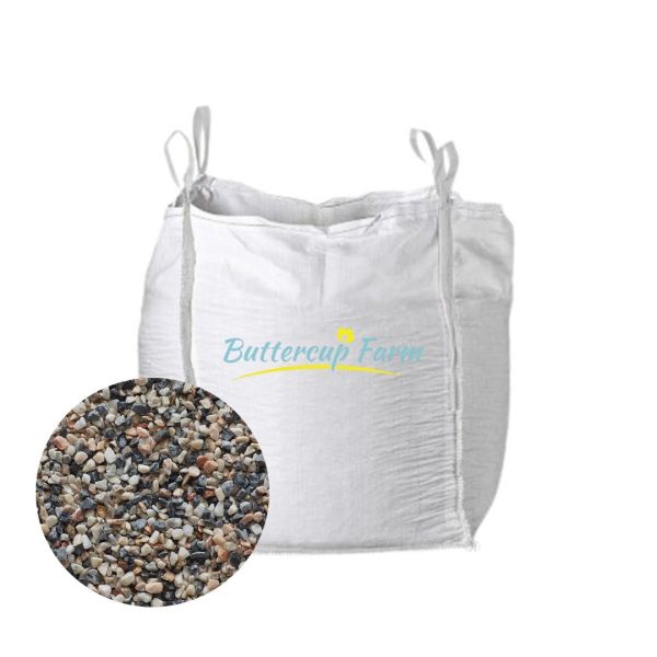 White / Coral Pebbles 16-32 mm - Premium Aggregate Bulk Bag - 850 kg