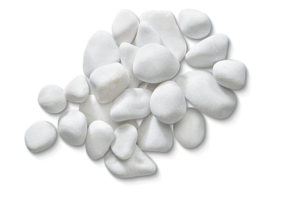 Aurora Bulk Bag 850 kg - 20-40 mm White Round Premium Pebbles - L10 x W10 x H8 cm