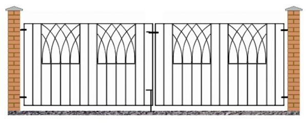 Abbey Modern Double (Driveway) Gate Fits Opening 2725-2785 mm