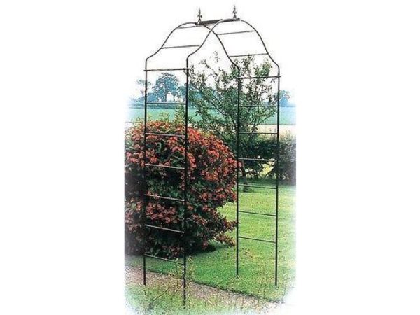 Arcadia Arch - Garden Archway - Solid Steel - L48.3 x W91.4 x H213.4 cm - Black