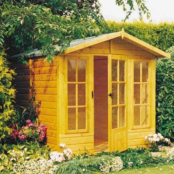 Badminton 7 x 10 Feet Single Door with Two Opening Windows Summerhouse