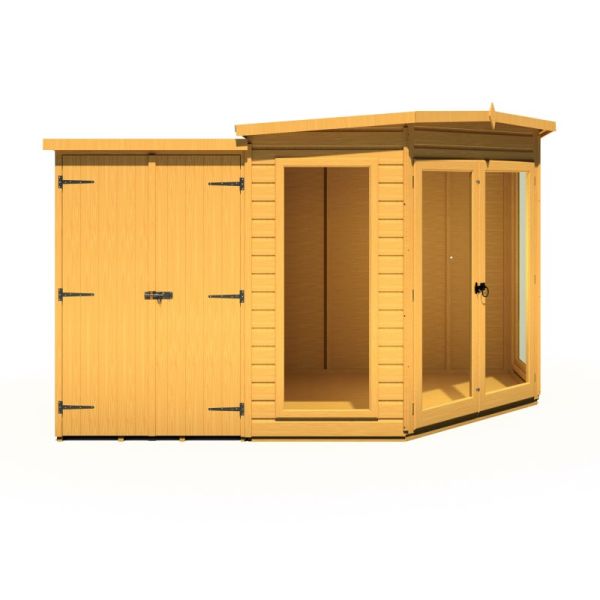 7 x 11 Feet Barclay with Side Shed - L127.4 x W217.5 x H190.3 cm