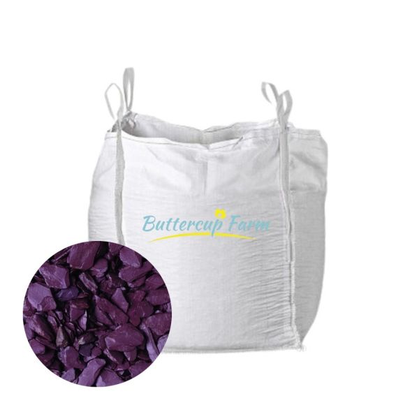 40mm Plum Slate - Premium Aggregate Bulk Bag - 850 Kilos