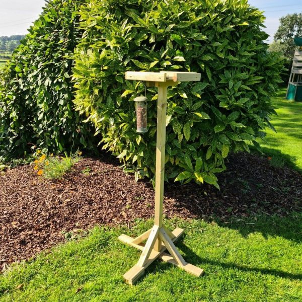 Pigeon Proof Bird Table - Timber - L41 x W41 x H192 cm - Partially Assembled