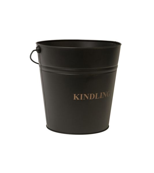 Kindling Bucket - Iron - L33 x W32 x H30.5 cm - Black