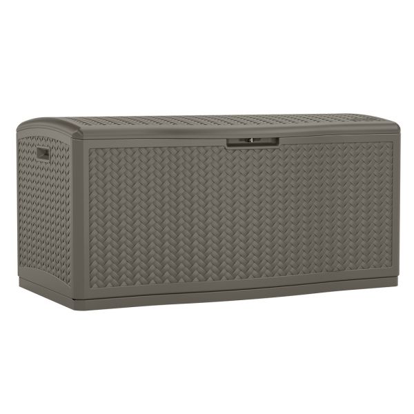 469L Minnesota Storage Box - Resin - L74 x W134 x H66 cm - Stone Grey