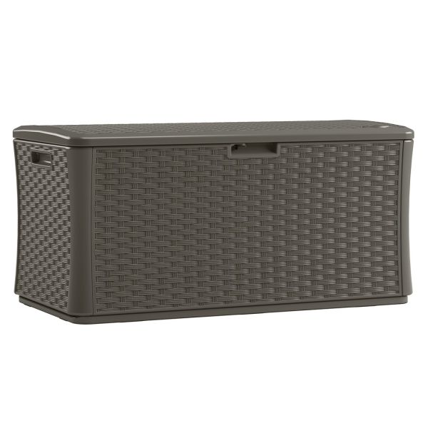 507L Oregon Storage Box - Resin - L72 x W140 x H69 cm - Stone Grey